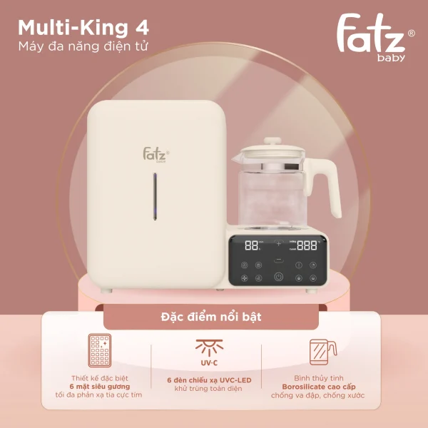 Máy đa năng điện tử (tiệt trùng UVC LED/Sấy khô/Đun & hâm nước) Multi-KING 4 - Hình ảnh 13