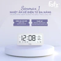 Nhiệt ẩm kế điện tử đa năng trong nhà kiêm đồng hồ báo thức cho bé Senmax 1 - Hình ảnh 6